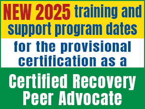 graphic link to Certified Recovery Peer Advocate courses